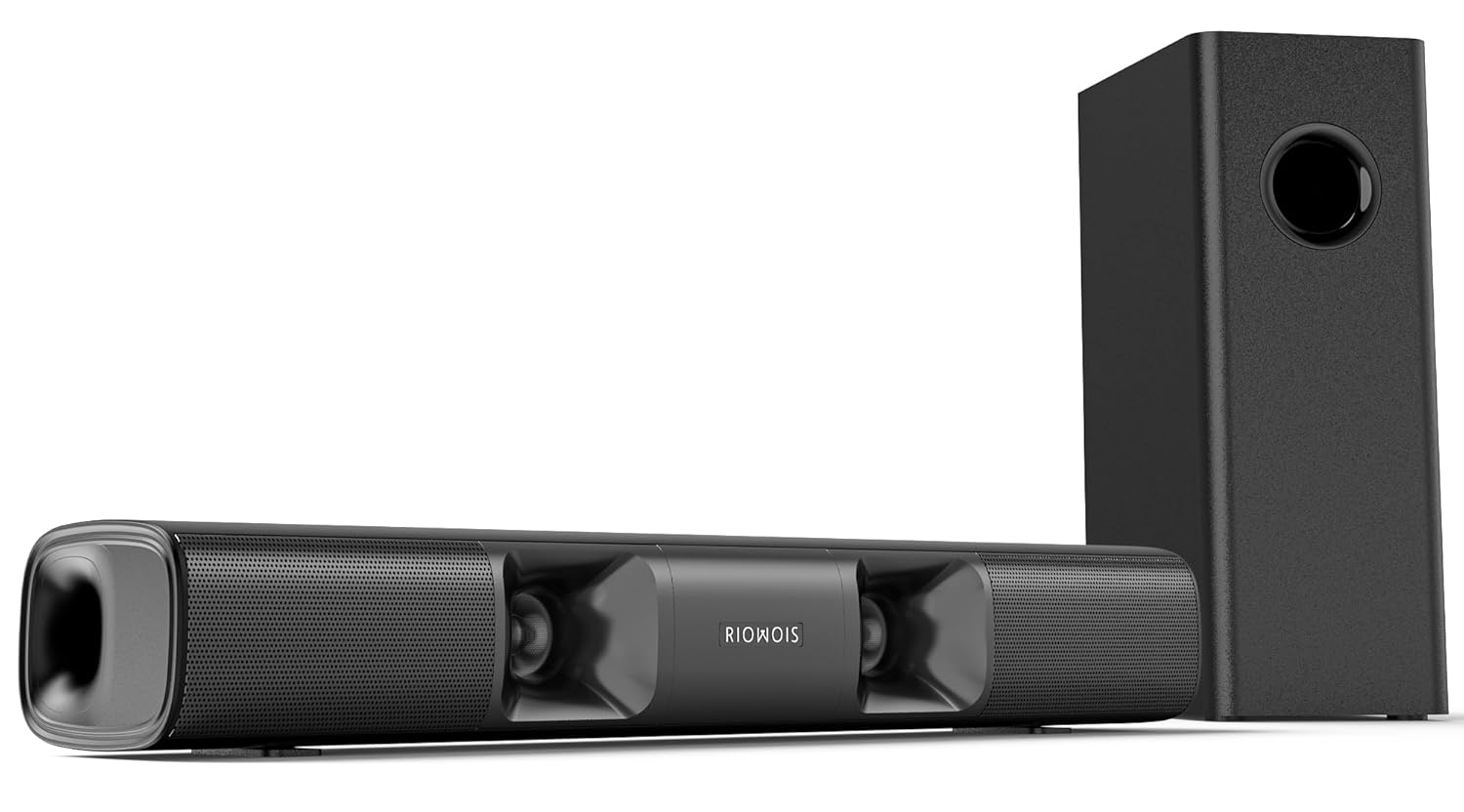 Sound Bar for Smart TV, 90W Compact Soundbar TV Speaker with Subwoofer, 2.1Channel Home Theater Surround Sound System with Crisp Vocals and Deep Bass for TV PC Projector.