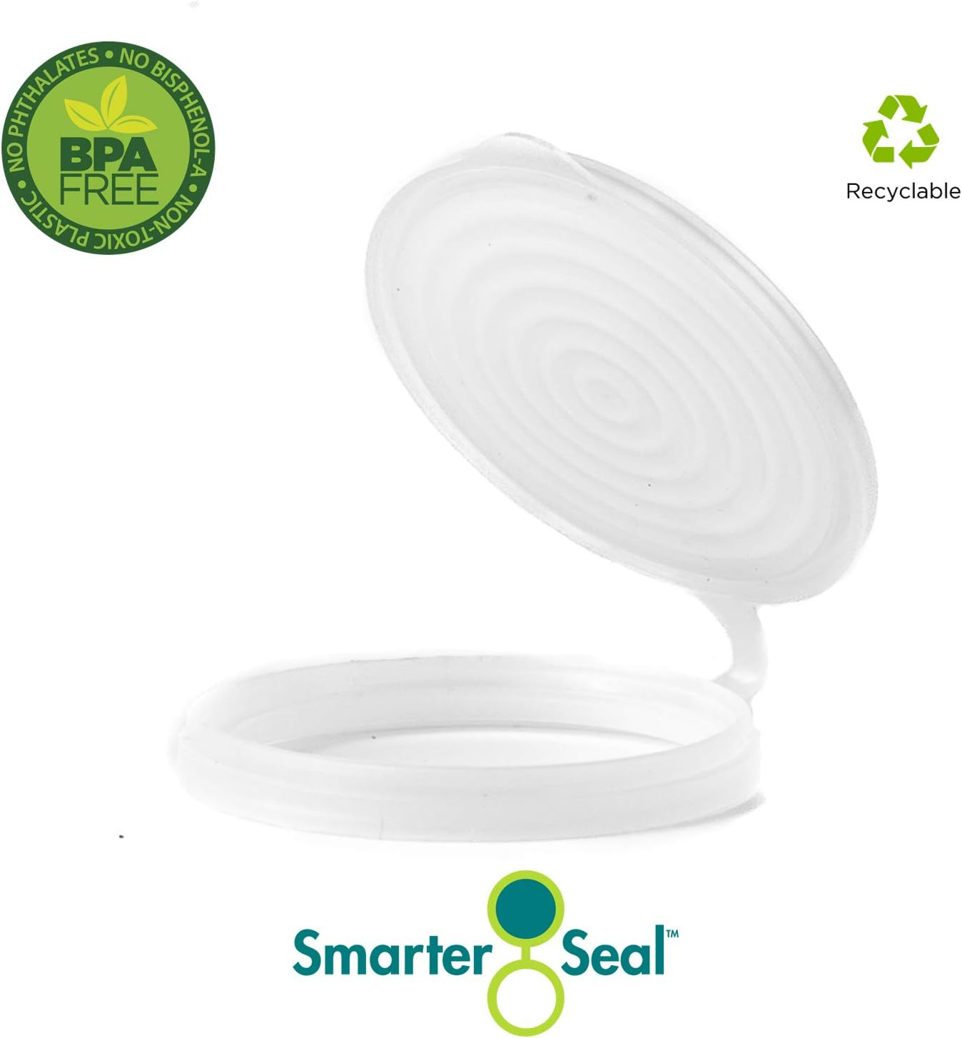 Smarter-Seal, 12-Pack, Reusable, BPA Free, Pop or Beverage Can Lids, Covers, Protectors, Toppers For Soda, Seltzer, Beer, Energy Drinks