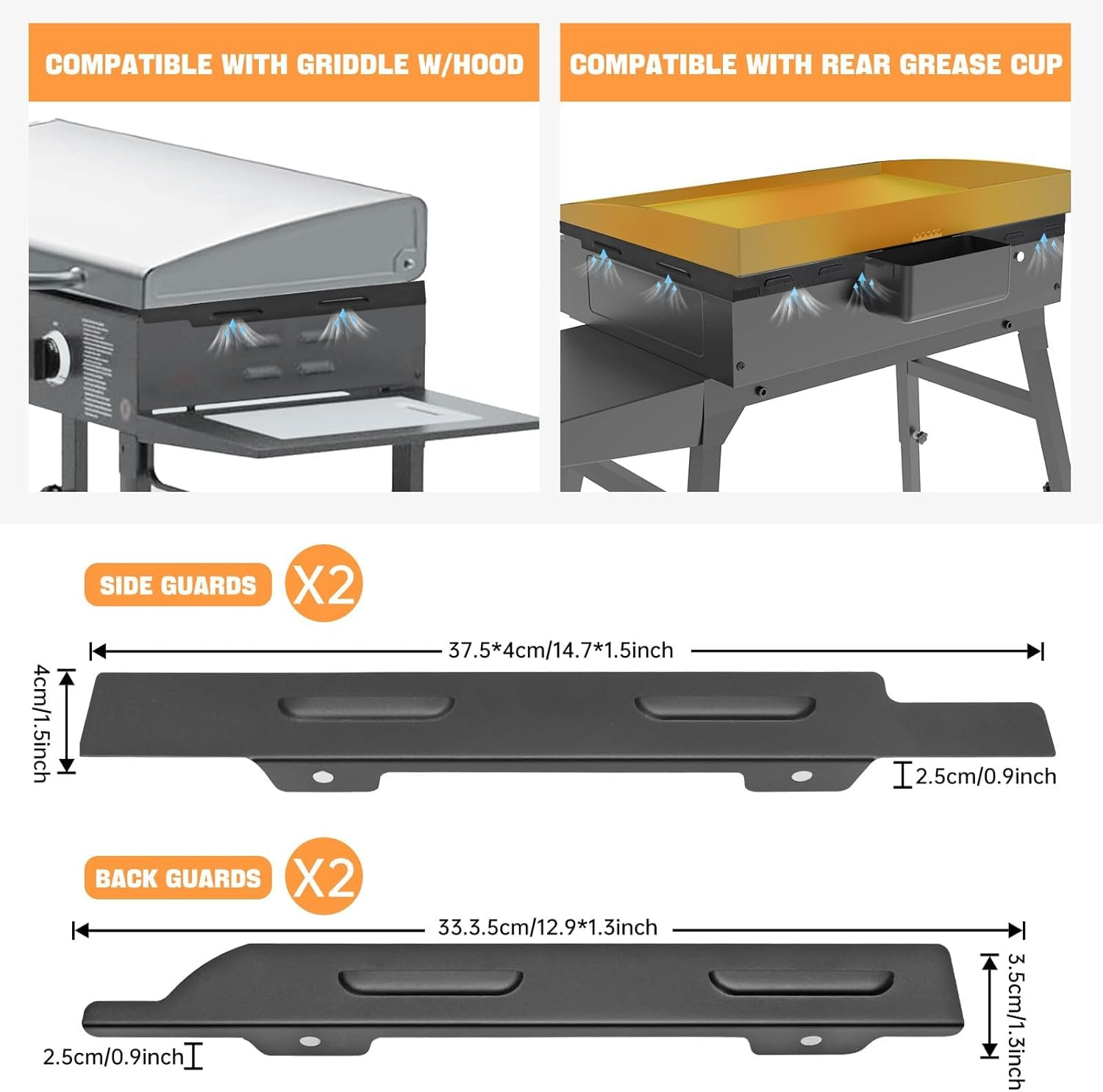 Upgradad Wind Guard for Blackstone 28 Inch Griddle,Blackstone Griddle Accessories Magnetic Stainless Steel for Blackstone Grill, GS-GD-D28