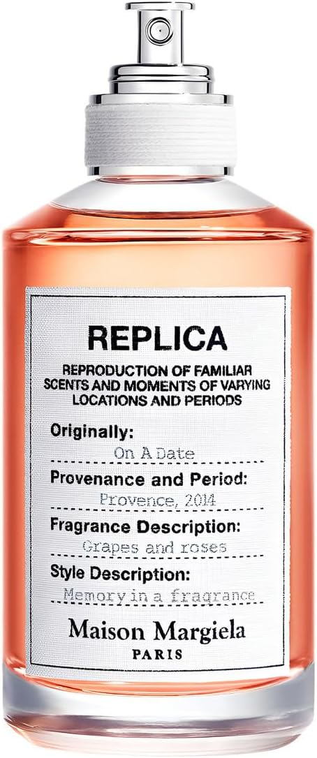 Maison Margiela - Replica - On a Date Eau de Toilette - Floral Fragrance - With Patchouli, Rose, & Black Current Accords - 1.0 Fl Oz