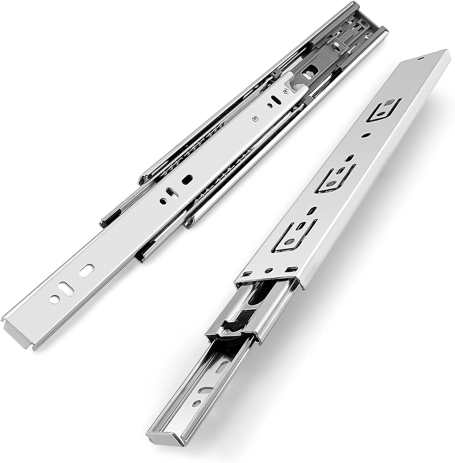 22 inch 100 lb 1 Pack 22" Side Mount Soft Close Full Extension Drawer Slides, Silver