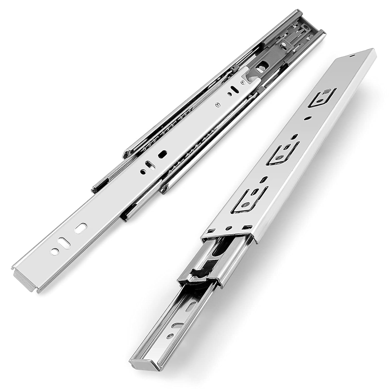 22 inch 100 lb 1 Pack 22" Side Mount Soft Close Full Extension Drawer Slides, Silver