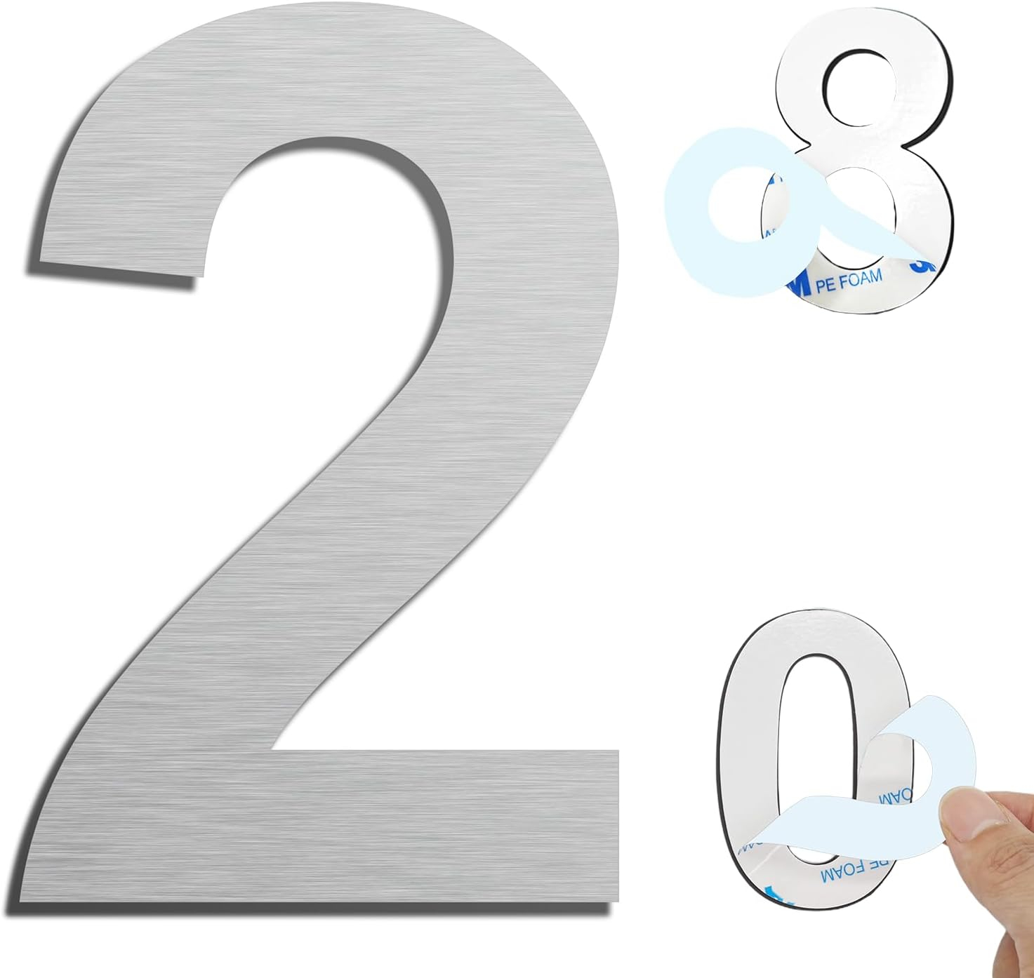 HASWARE 6" H Metal Floating House Number