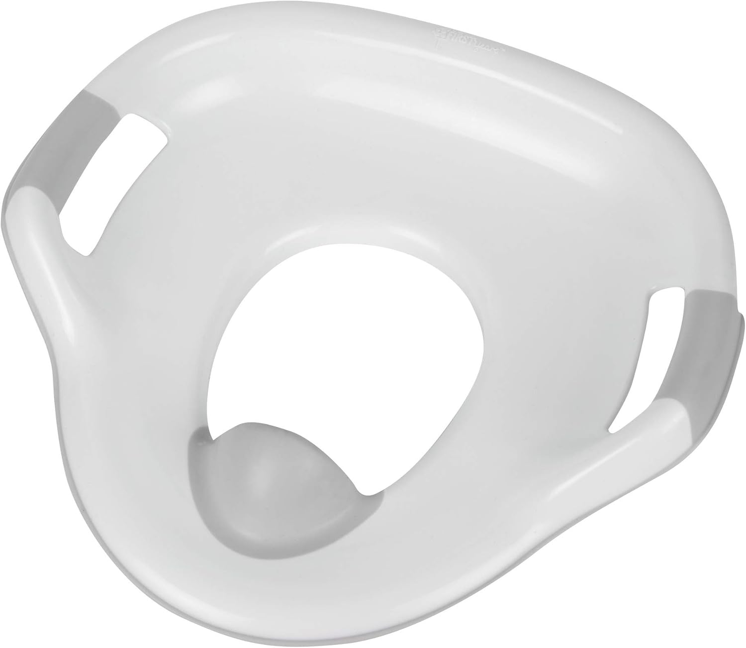 The First Years Soft Grip Potty Training Toilet Seat - Attachable Toddler Potty Training Seat for Adult Size Toilet - Gray