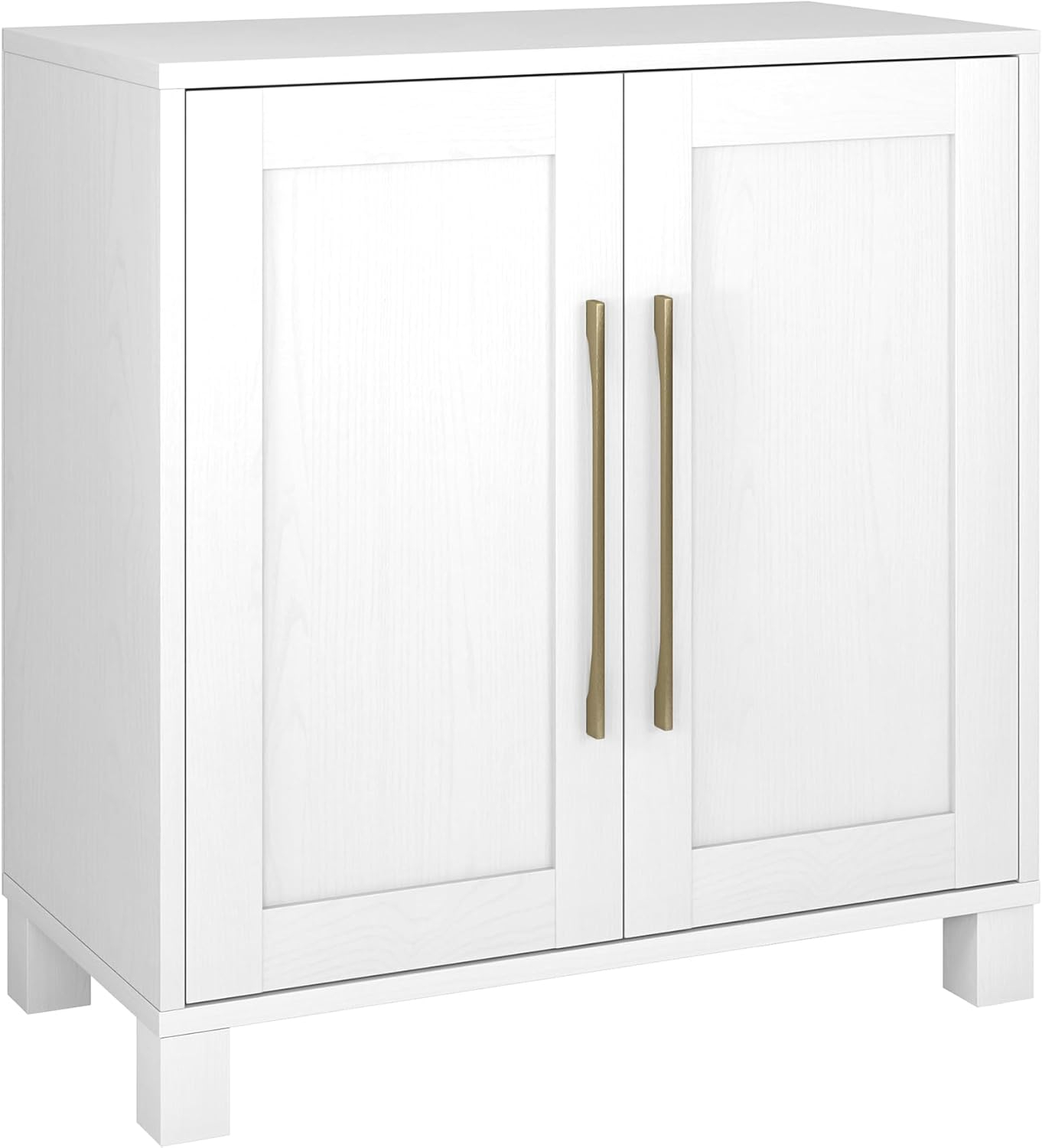 Evelyn&Zoe Chabot 28" Wide Rectangular Accent Cabinet, White