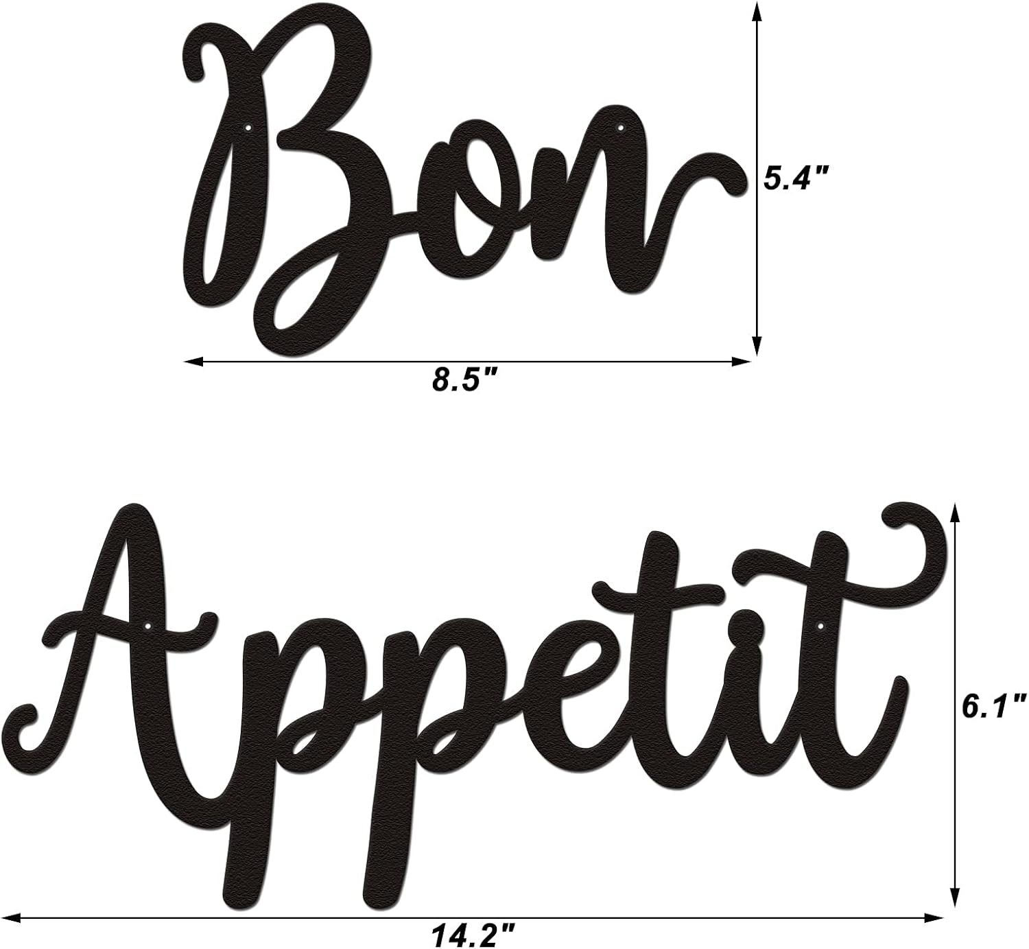 Bon Appetit Wall Décor Bon Appetit Metal Wall Sign Farmhouse Kitchen Wall Art Dining Room Cooking Hanging Signs Housewarming Gift