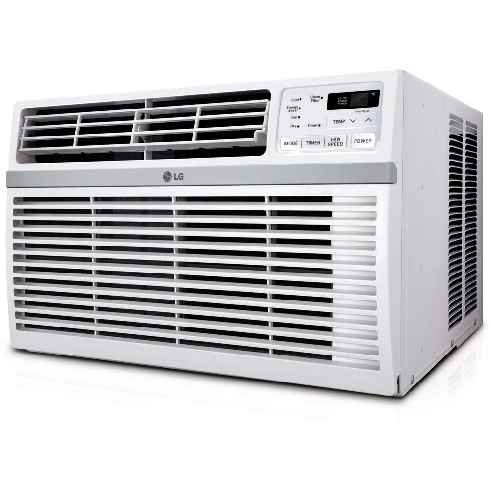 LG 6,000 BTU 250 Sq.ft High Efficiency Window AC, Cools 260 Sq.ft., White, LW6019ER