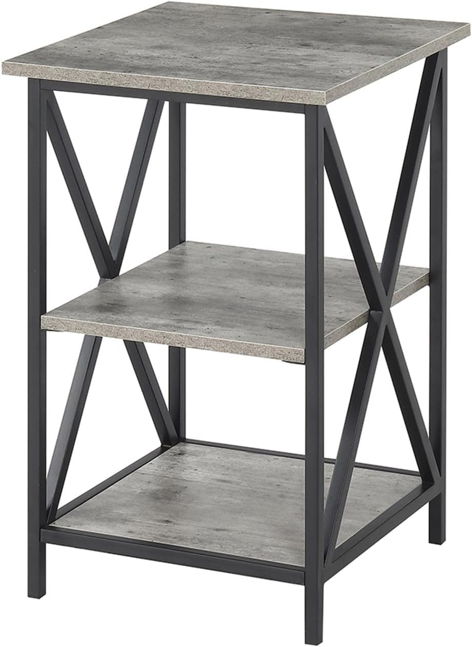 Convenience Concepts Tucson 3 Tier End Table, Faux Birch