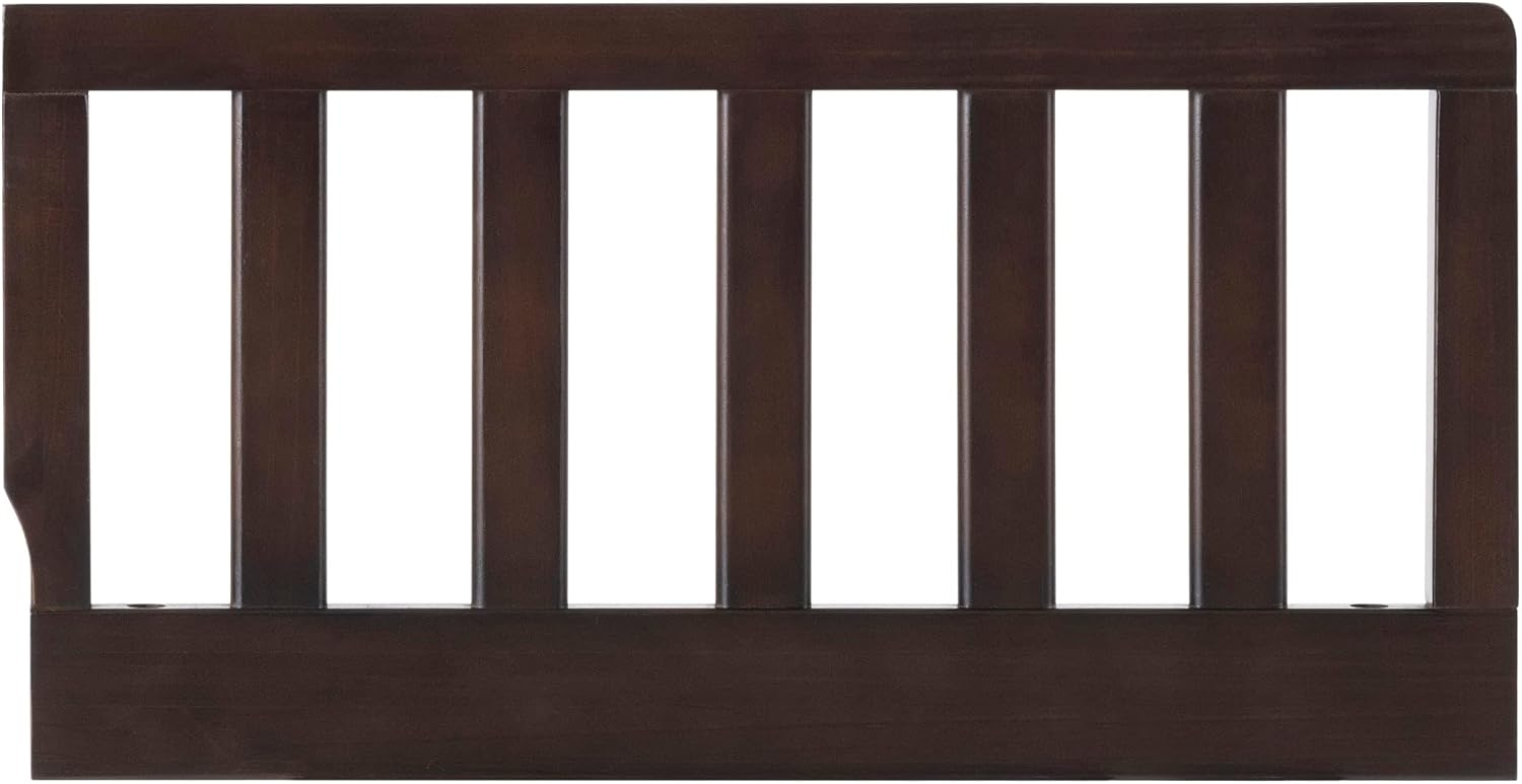 Oxford Baby Nolan Modern Wood Toddler Guard Rail in Espresso Finish