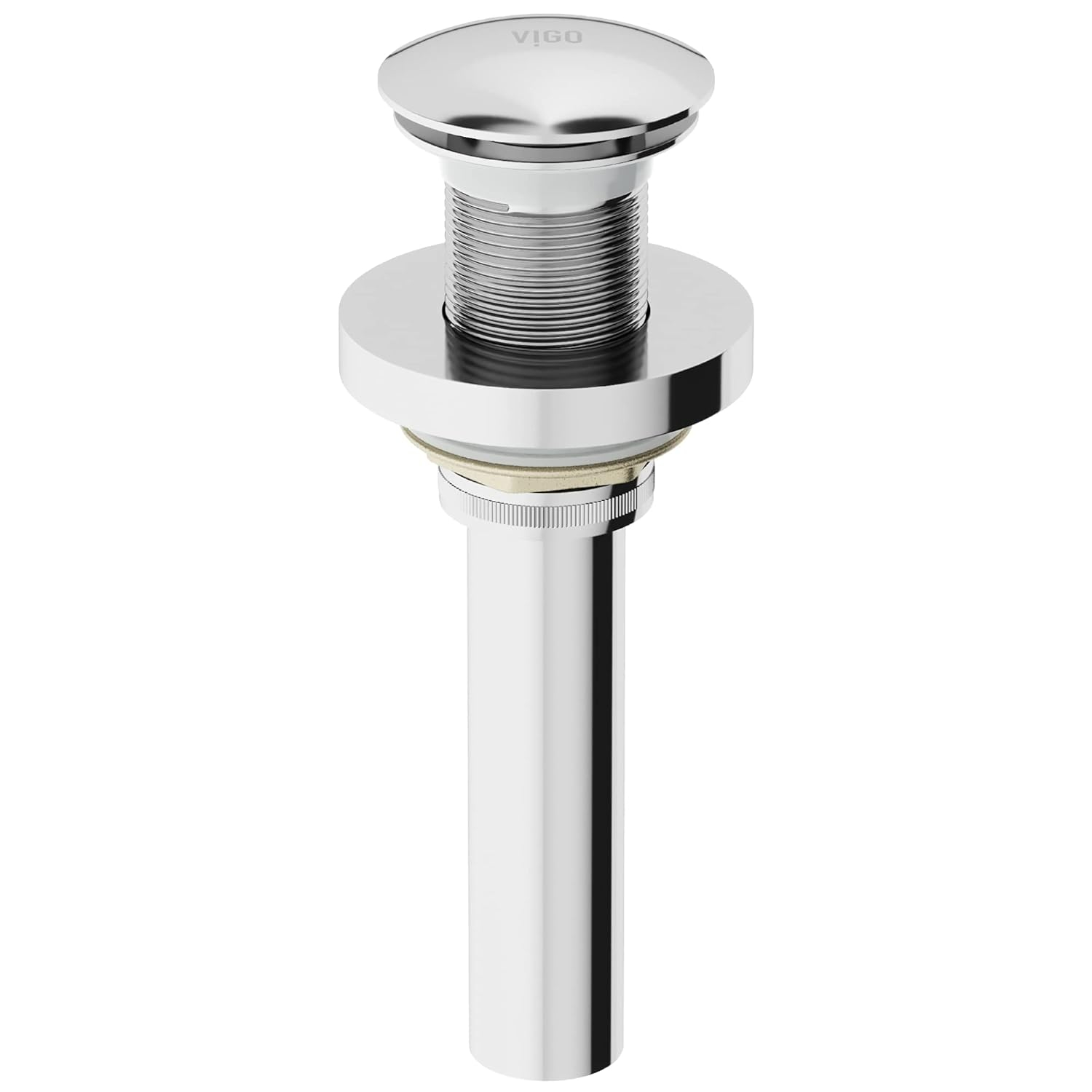 VIGO Vessel Bathroom Sink Pop-Up Drain and Mounting Ring in Chrome