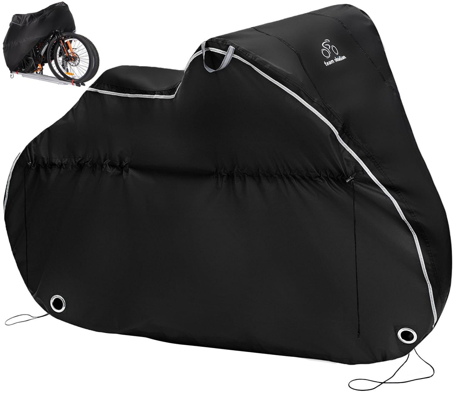TeamObsidian Bike Cover for Waterproof Outdoor Storage 600D Ripstop Bicycle Covers for Transport XL