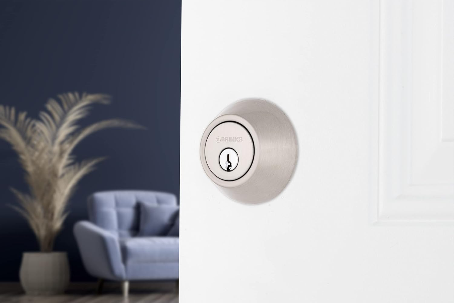 Brinks E2401 Raleigh Single Cylinder Keyed Entry Deadbolt From The Transitional Collection