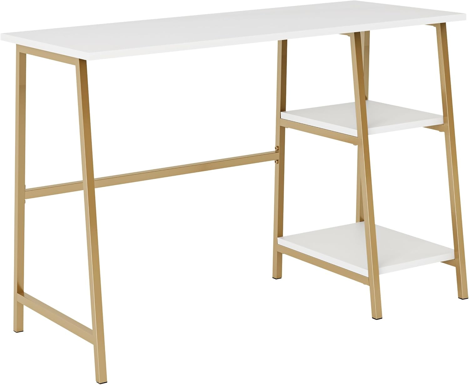 Sauder North Avenue Engineered Wood Desk in Sindoori Mango/Natural