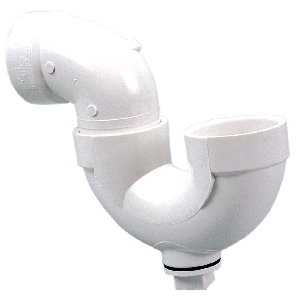 NIBCO C4884HD112 1-1/2 in. PVC DWV Hub x Hub x Cleanout P-Trap