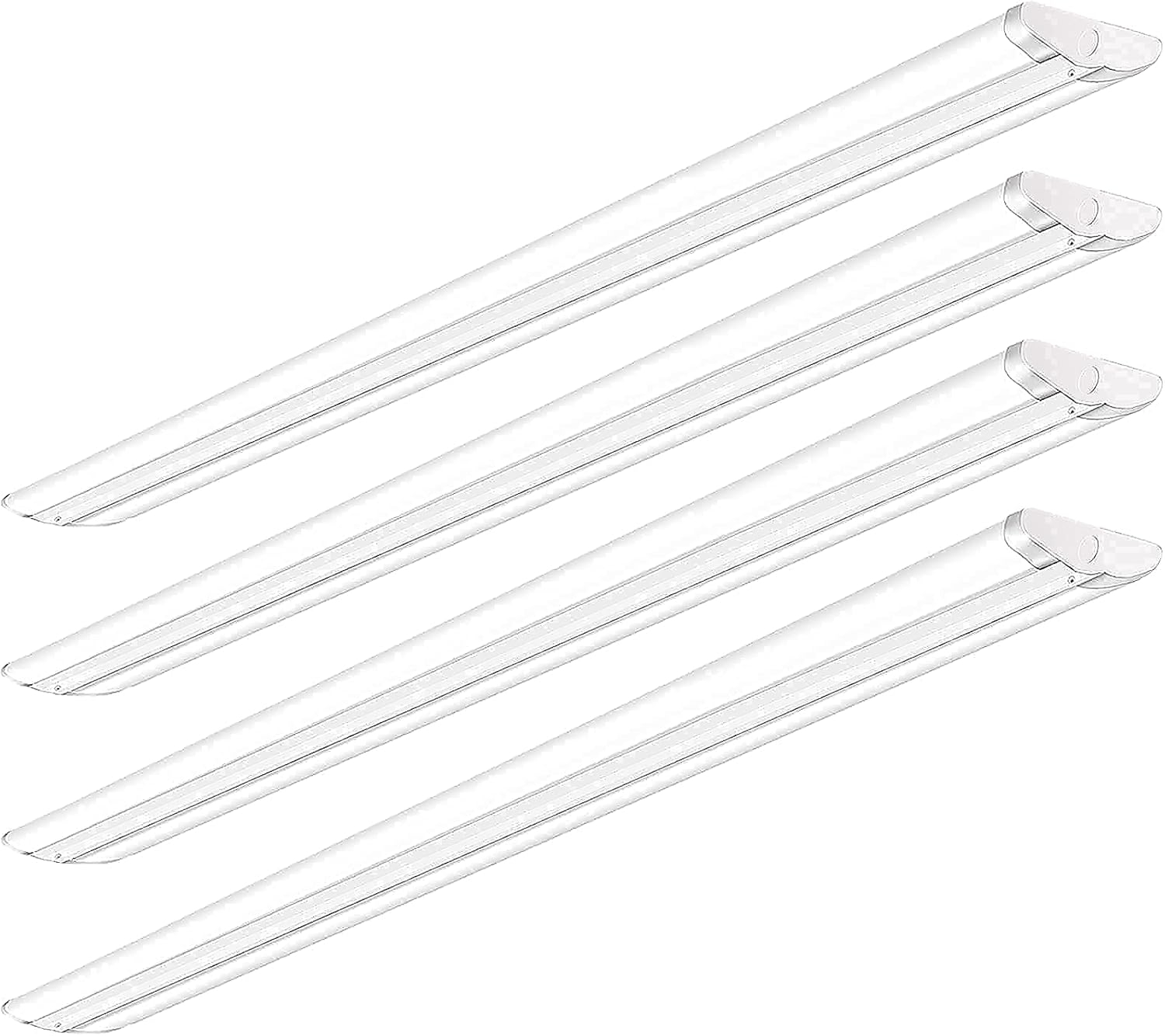ANTLUX 110W 8FT LED Wraparound Ultra Slim Strip Lights, 12600LM, 5000K, 8 Foot LED Garage Shop Lights, Flush Mount Warehouse Office Ceiling Lighting Fixture, Fluorescent Tube Replacement, 2 Pack