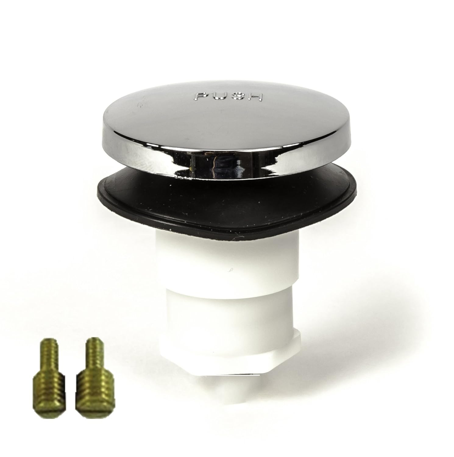 Chrome Foot Actuated Bathtub Drain Stopper with Fittings