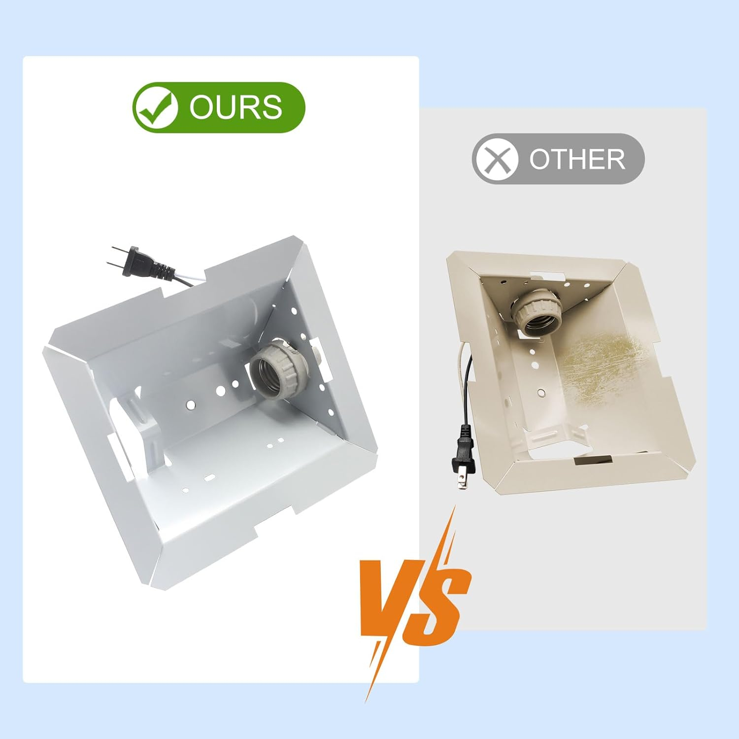 S97014212 Light Reflector with Socket for Broan NuTone 763N HB80RL 678 679 Bathroom Ventilation Fan