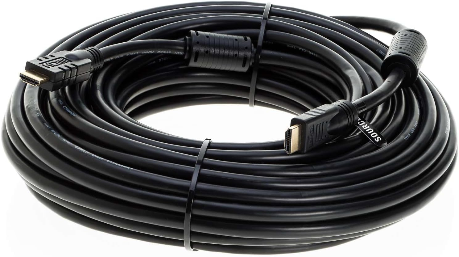 75FT HDMI Cable High-Speed 4K HDR 18Gbps Ethernet Audio Return Channel Gold-Plated 2.0 60Hz UHD ARC Universal Compatible with HDTV Projector, Gaming Console Laptop Home Theater (75FT, Black)
