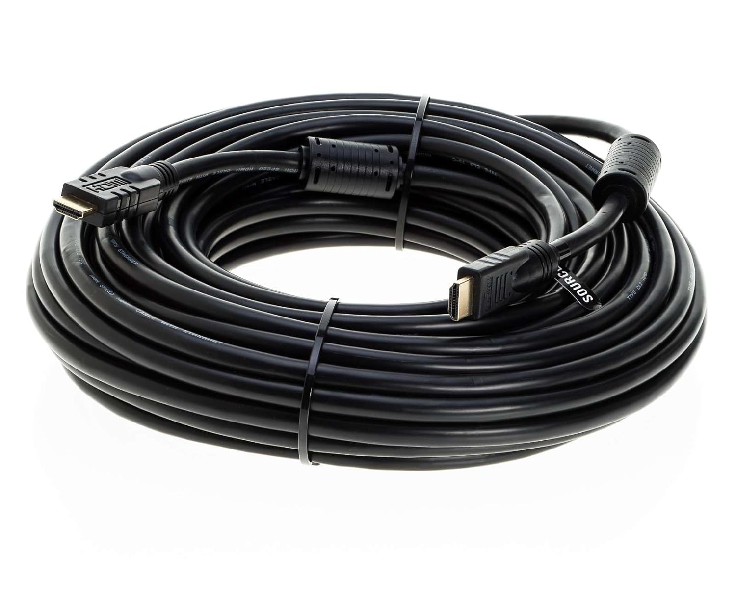 75FT HDMI Cable High-Speed 4K HDR 18Gbps Ethernet Audio Return Channel Gold-Plated 2.0 60Hz UHD ARC Universal Compatible with HDTV Projector, Gaming Console Laptop Home Theater (75FT, Black)
