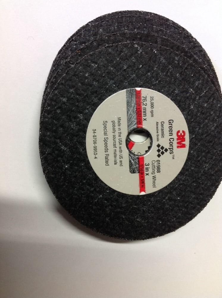 3" Black Resin Bond Metal Cut-Off Wheel Set