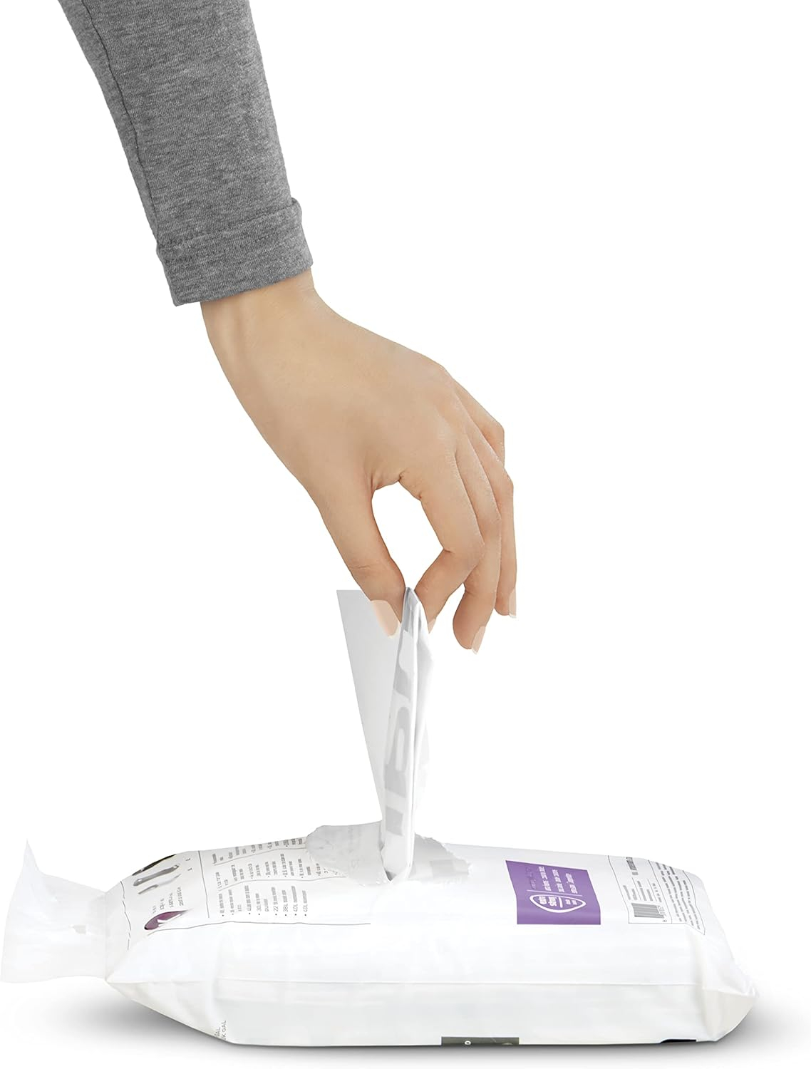 simplehuman Code B Custom Fit Drawstring Trash Bags, 150 Count, 6 Liter / 1.6 Gallon, White