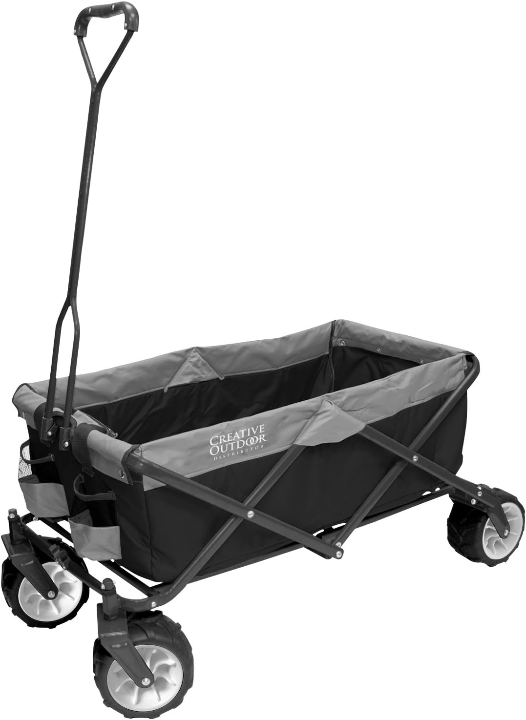 Wagonsrus Creative Outdoor Collapsible Folding Wagon, All-Terrain, Black