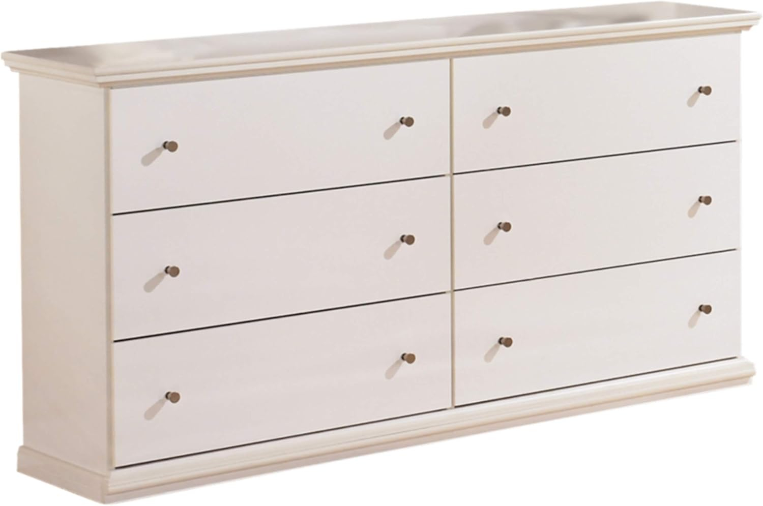 Ashley Furniture Bostwick Shoals 6 Drawer Wood Double Dresser in White
