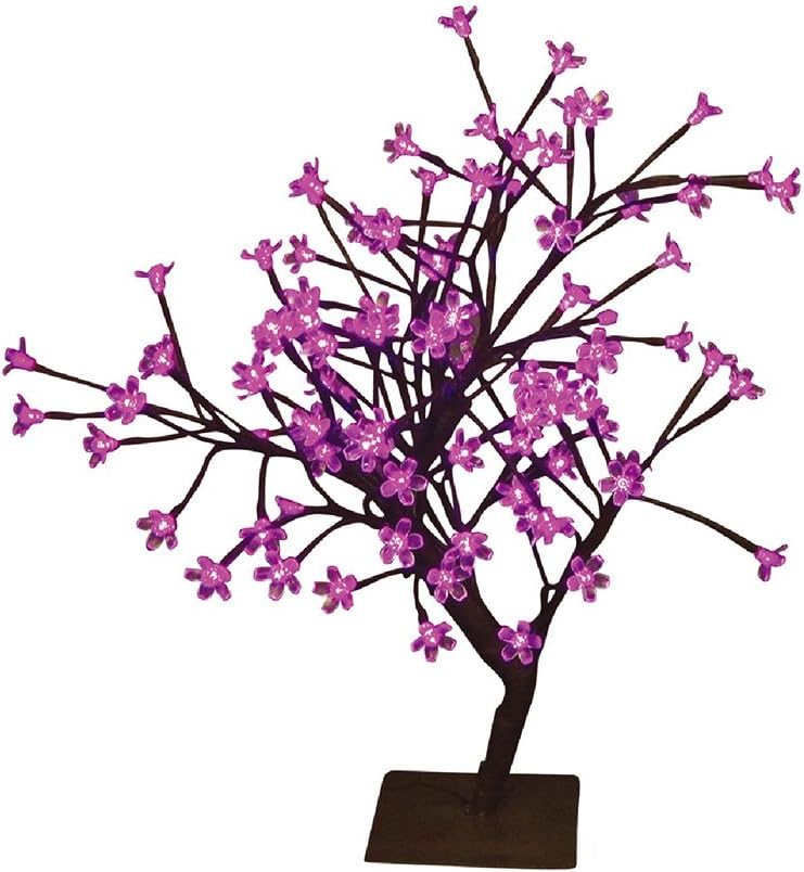 Hi-Line Gift Ltd. Floral Bonsai Tree with 96 LED Lights - Indoor/Outdoor
