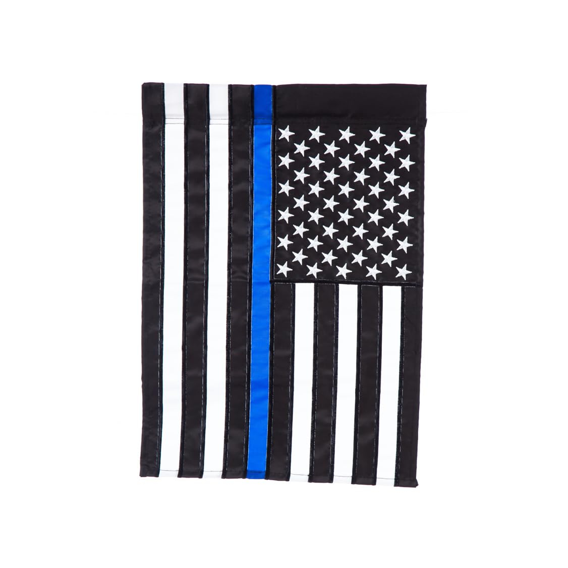 Evergreen Flag Thin Blue Line Garden Applique Flag 12.5 x 18 Inches Indoor Outdoor Decor