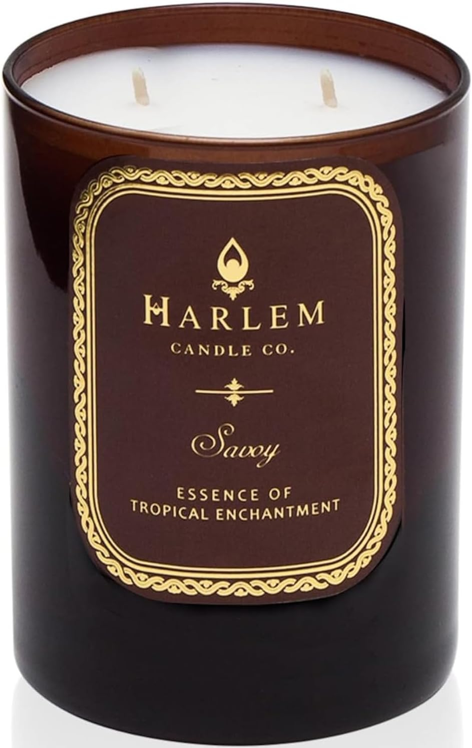 HARLEM CANDLE CO. Savoy - Luxury Scented Soy Candle, 11 oz - 80-Hour Burn Time | Blackcurrant, Mandarin, Green Apple and Lily of The Valley | Scented Candles for Home