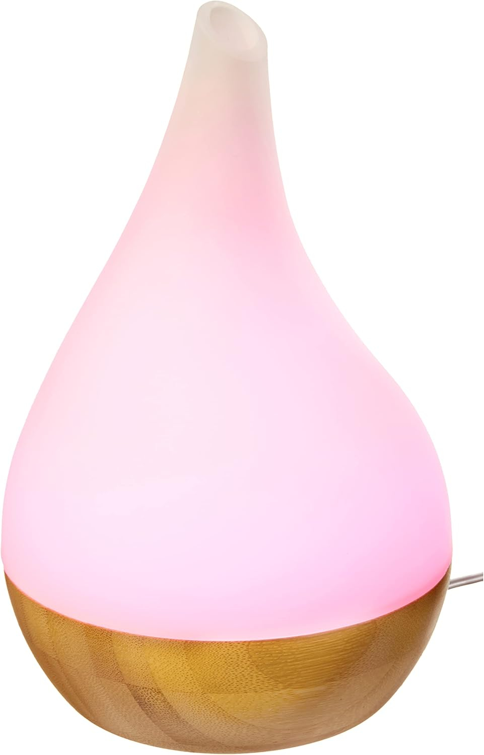 Ultrasonic Aroma Diffuser/Humidifier with Bamboo Base (Droplet)