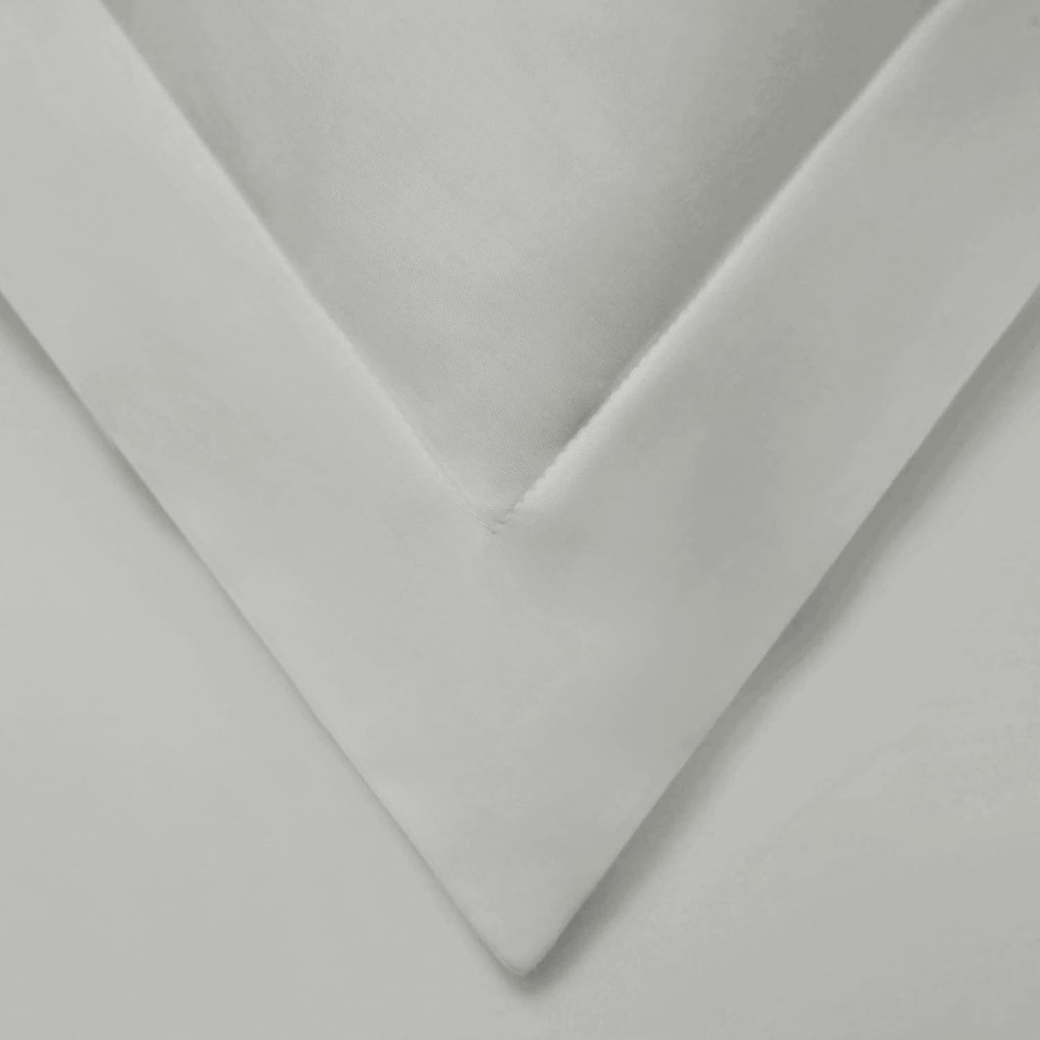 Superior Cotton Blend 600 Thread Count Duvet Cover Set, Full/ Queen, Platinum