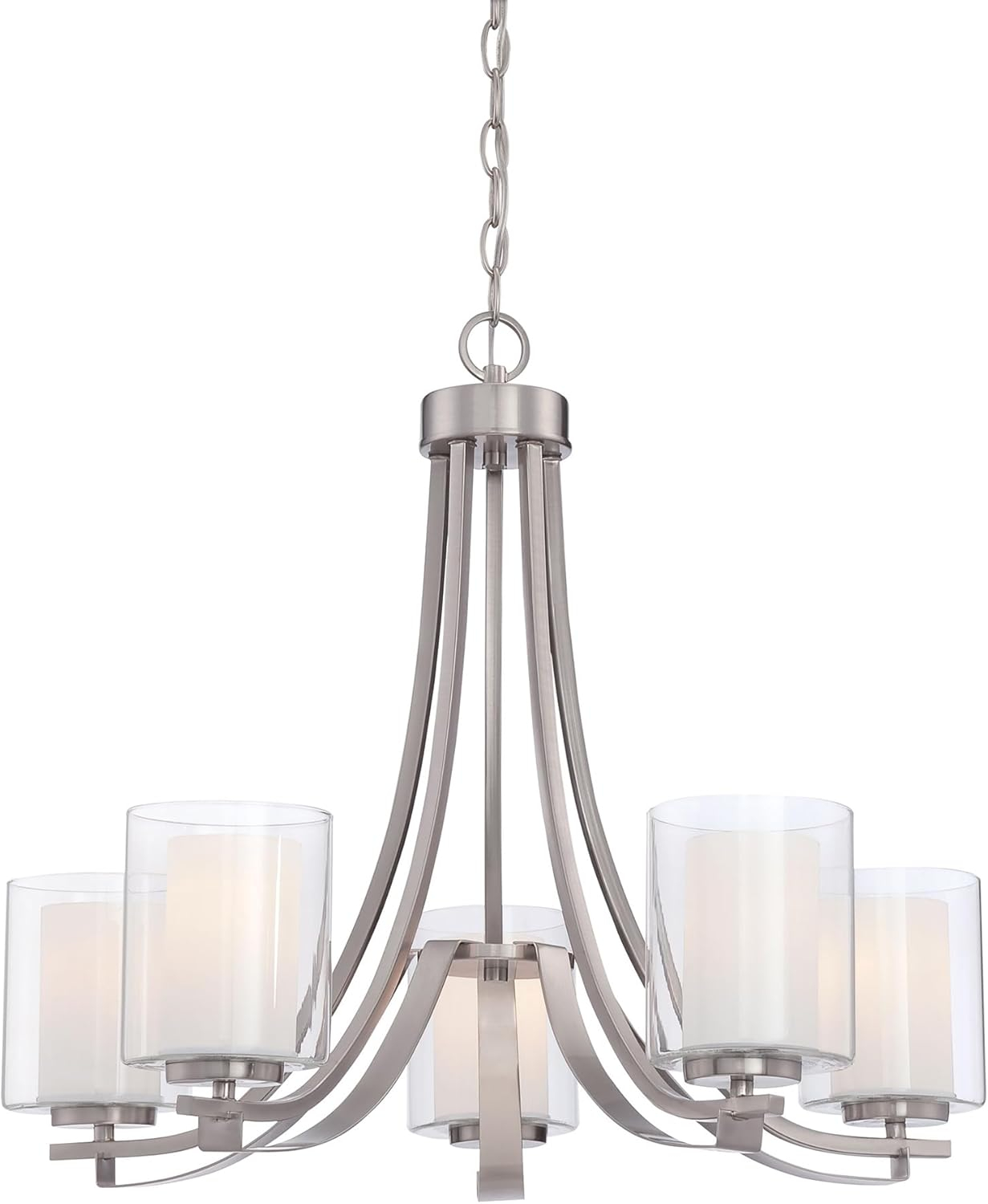 Minka Lavery 4105-84 Parsons Studio 5 Light Chandelier in Brushed Nickel