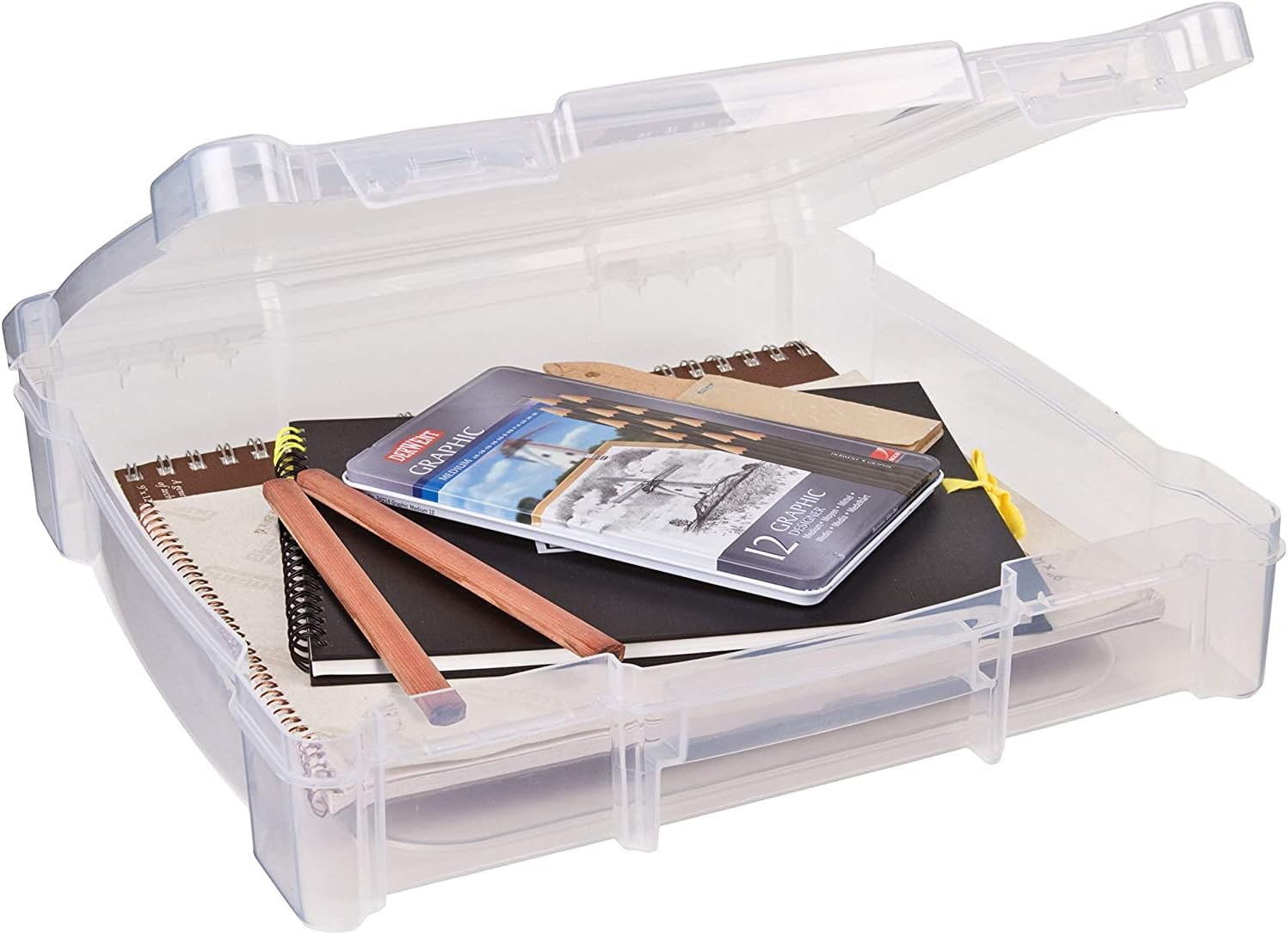 Artbin 12 x 12 Essentials with handle, 3 Pack,Craft Storage, Bead Storage, 6913ZZ