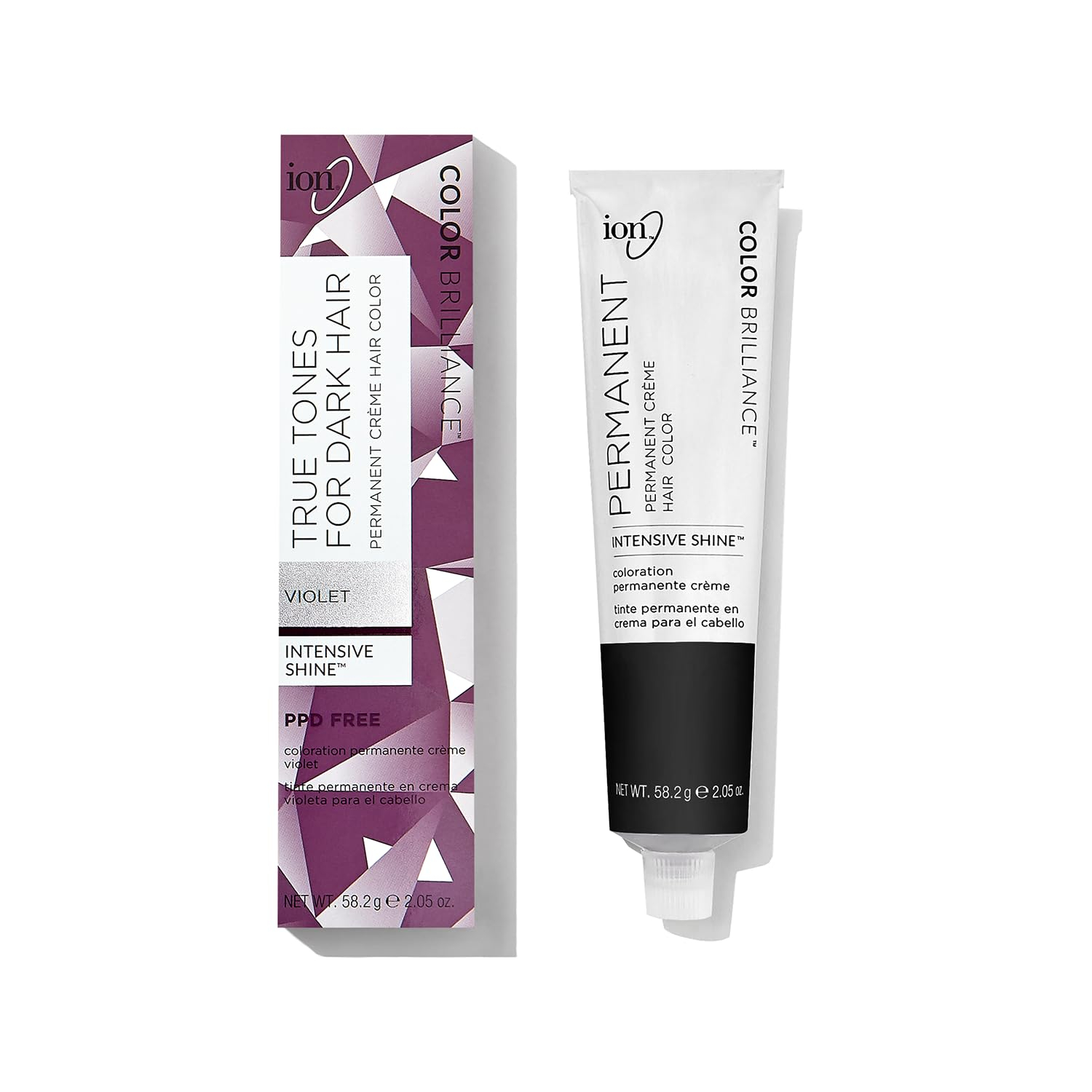 Intensive Shine Permanent Violet Crème Hair Color for Dark Hair