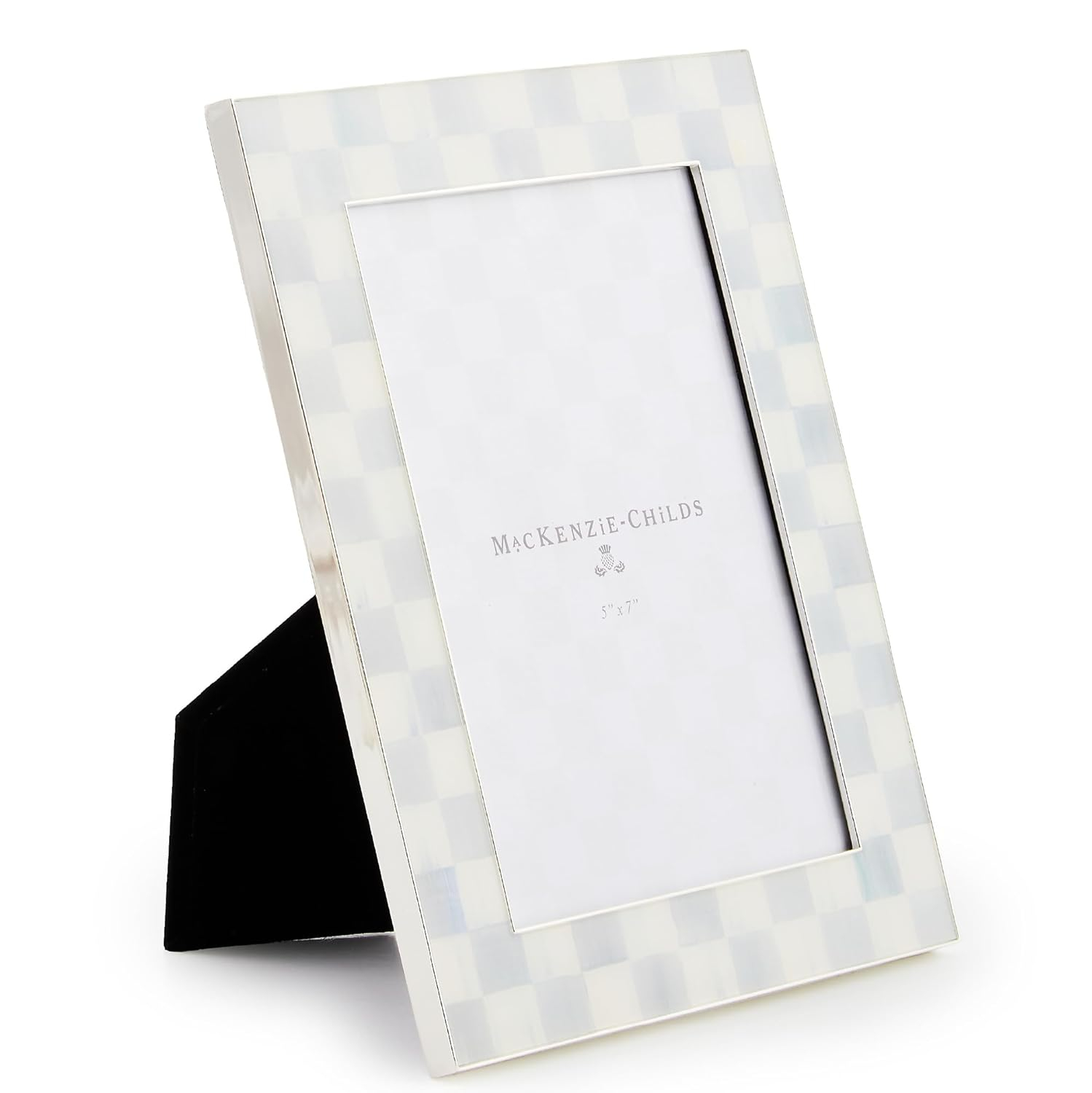 MacKenzie-Childs Sterling Check Plated 5"X7" Frame
