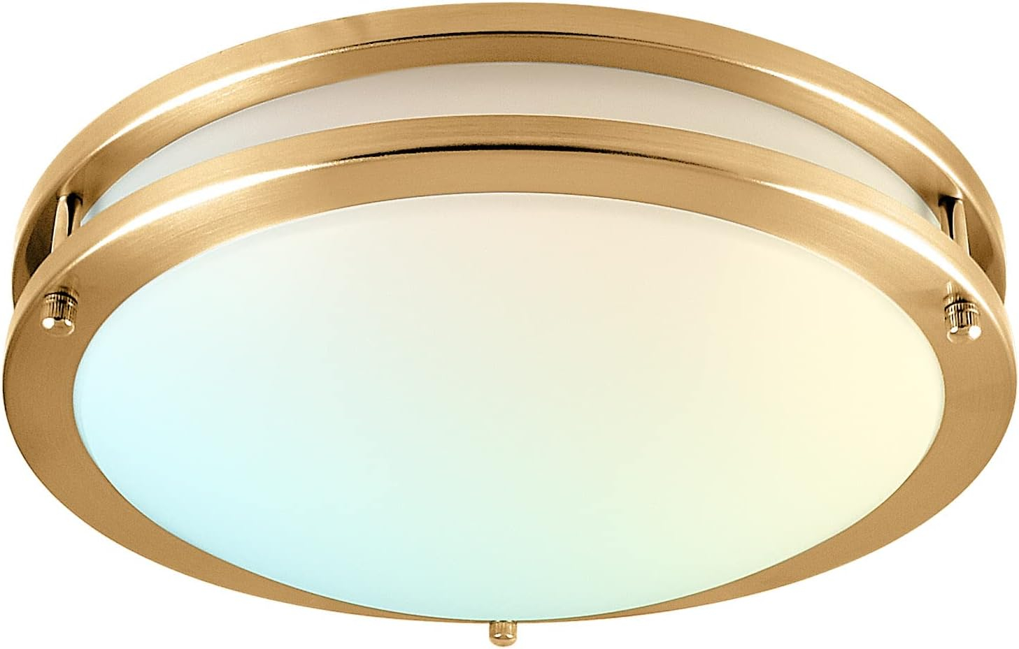 Luxrite 12 inch LED Flush Mount Ceiling Light, 5 Color Selectable 2700K-5000K, Dimmable, 14W, 1120 Lumens, ETL Listed, Matte Black