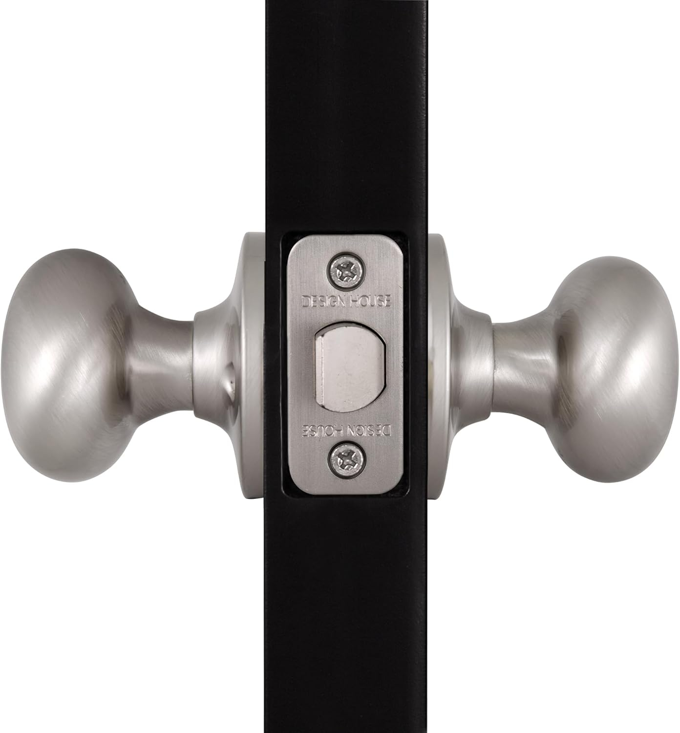 Design House 753301 Cambridge 2-Way Adjustable Passage Door Knob, Satin Nickel