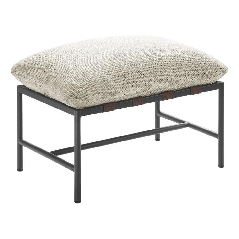 Modway Raya Outdoor Patio Boucle Ottoman in Ivory