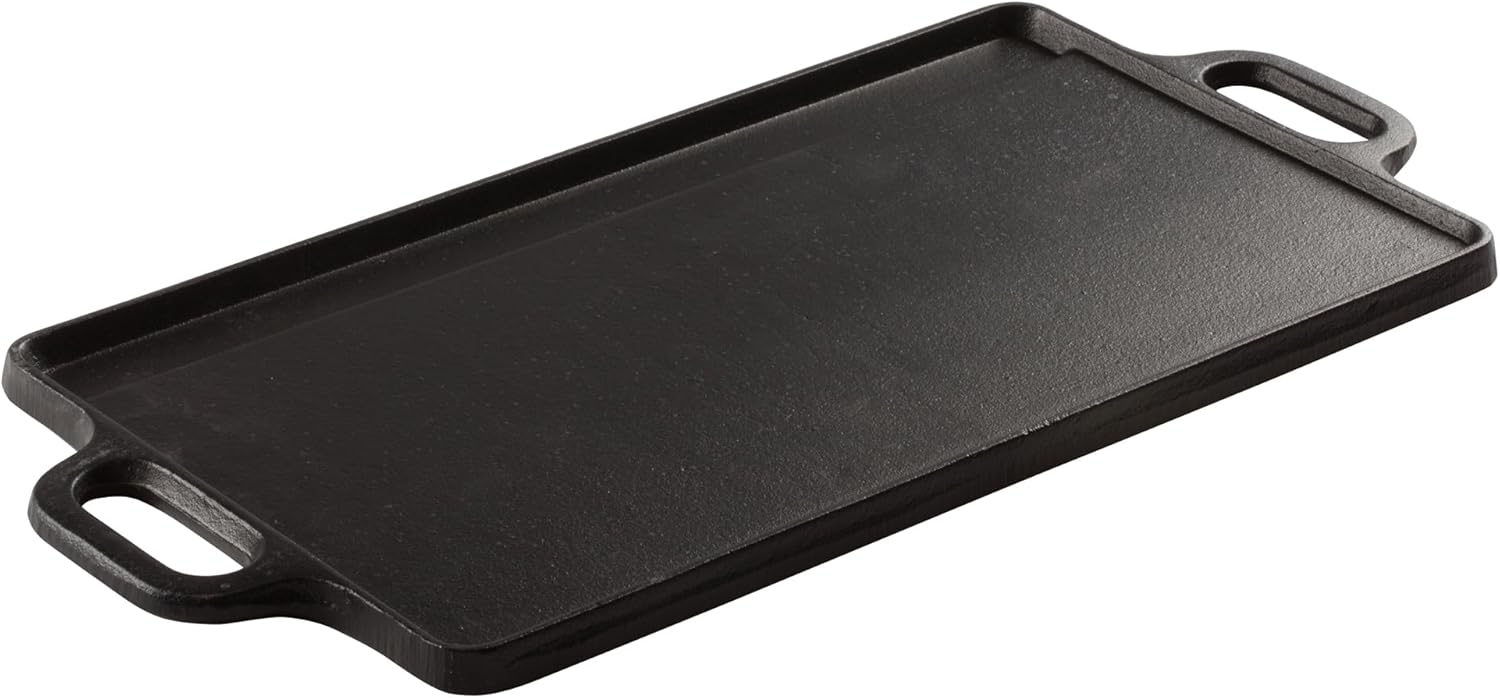 Winco Cast Iron Griddle, Black coating
