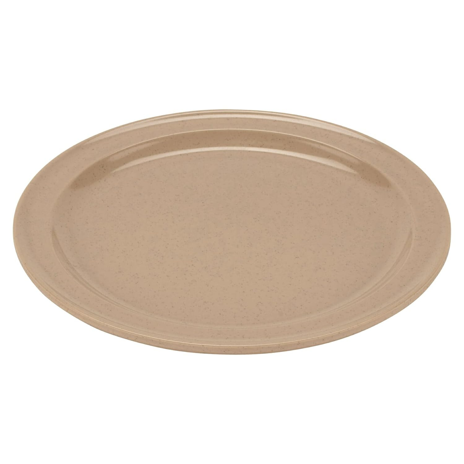 G.E.T. DP-509-S Sandstone 9" Round Plate, Break Resistant Dishwasher Safe Melamine Plastic, Supermel Collection (Pack of 12)