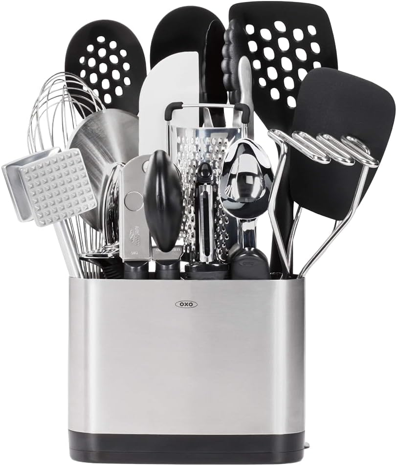 OXO Good Grips 15-Piece Everyday Kitchen Utensil Set  Silver