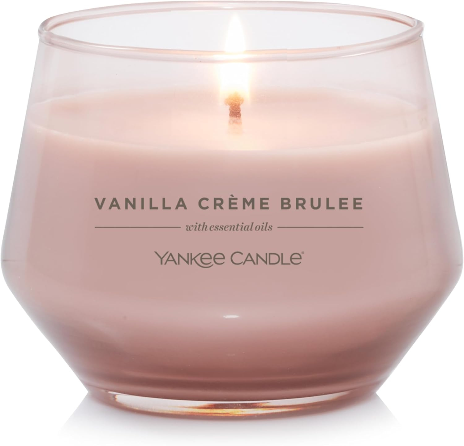 Yankee Candle Studio Scented Candle, Vanilla Crème Brûlée, Premium Plant Wax Blend, 10 oz Jar, Up to 50 Hour Burn Time