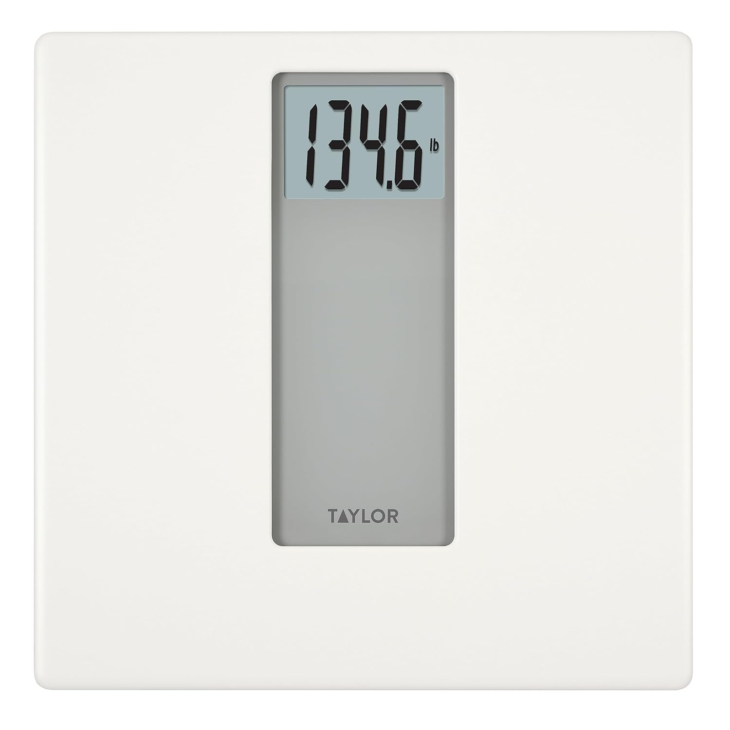 Taylor Digital 400 lb Capacity White/Gray Bathroom Scale