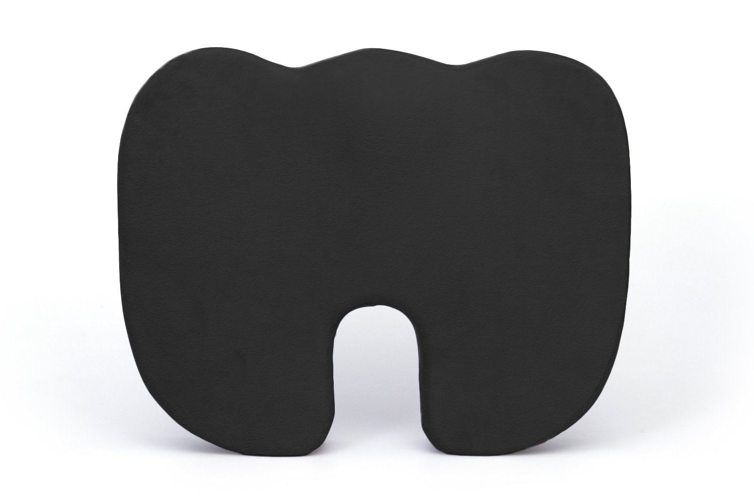 Deluxe Comfort Coccyx Orthopedic Memory Foam – Tailbone Support – Great for Car or Office – Seat Cushion, Black