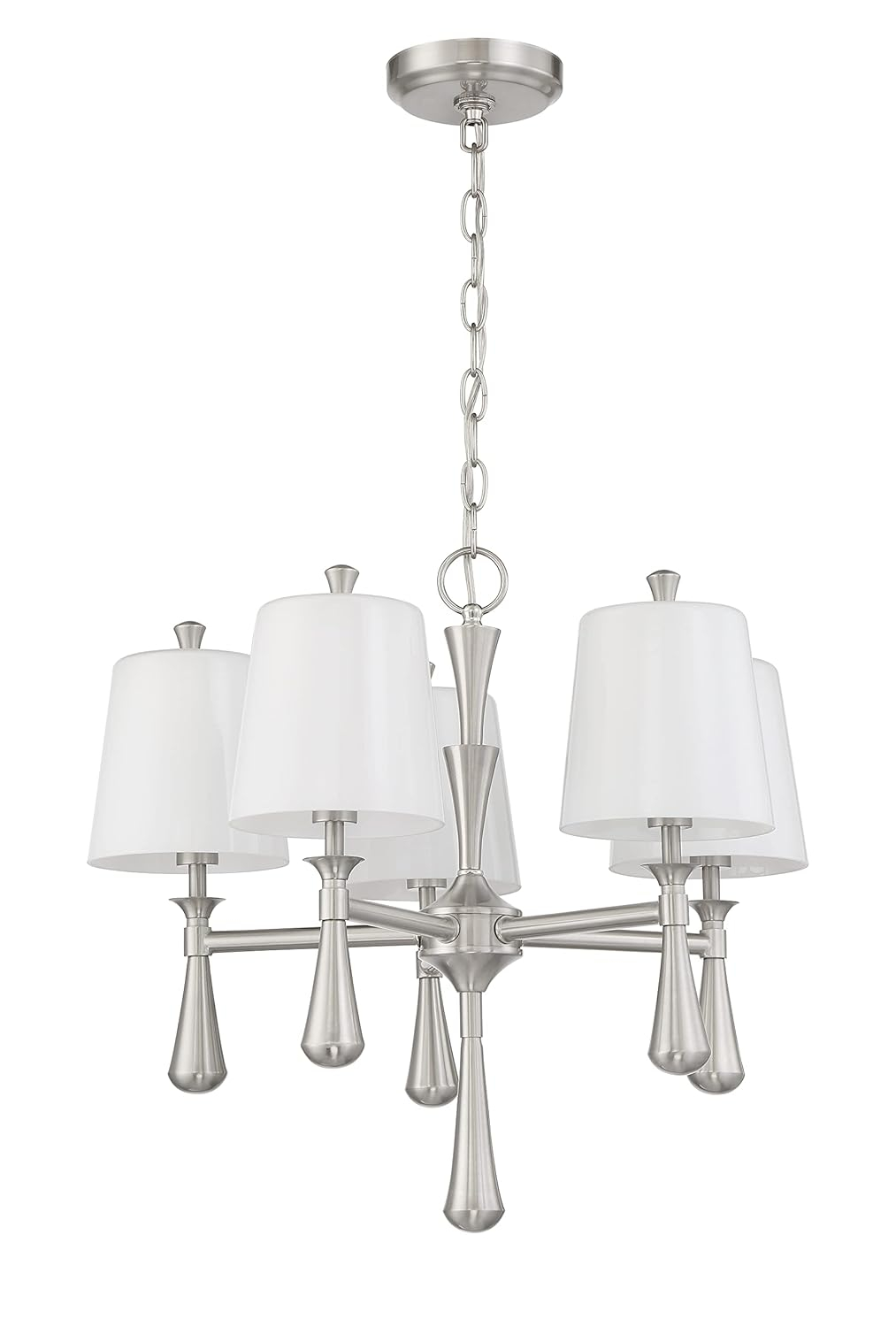 Craftmade Lighting Palmer 5 - Light Chandelier in  Brushed Polished Nickel