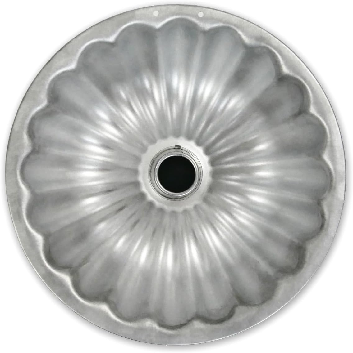 Silver Nonstick Silicone Scalloped Tube Cake Pan