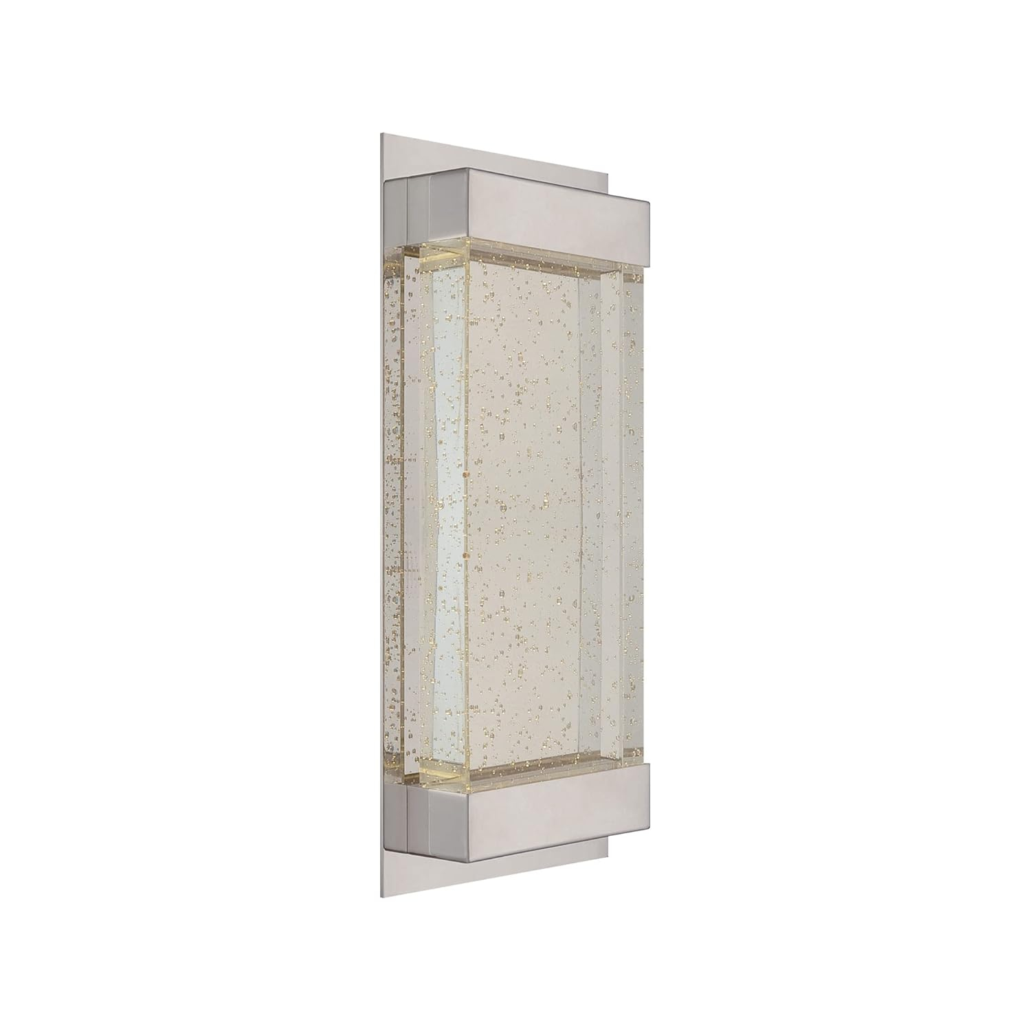 Mythical 18" Polished Nickel LED Wall Sconce with Dimmable Crystal