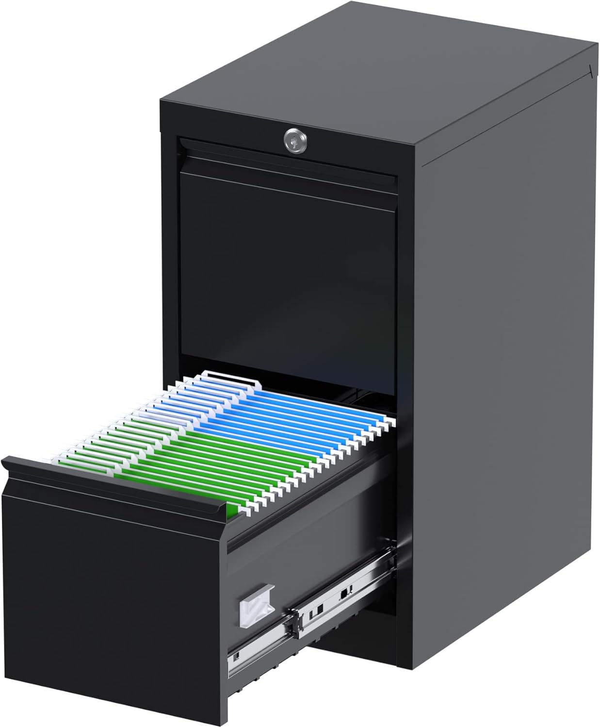 2 Drawer File Cabinet With Lock