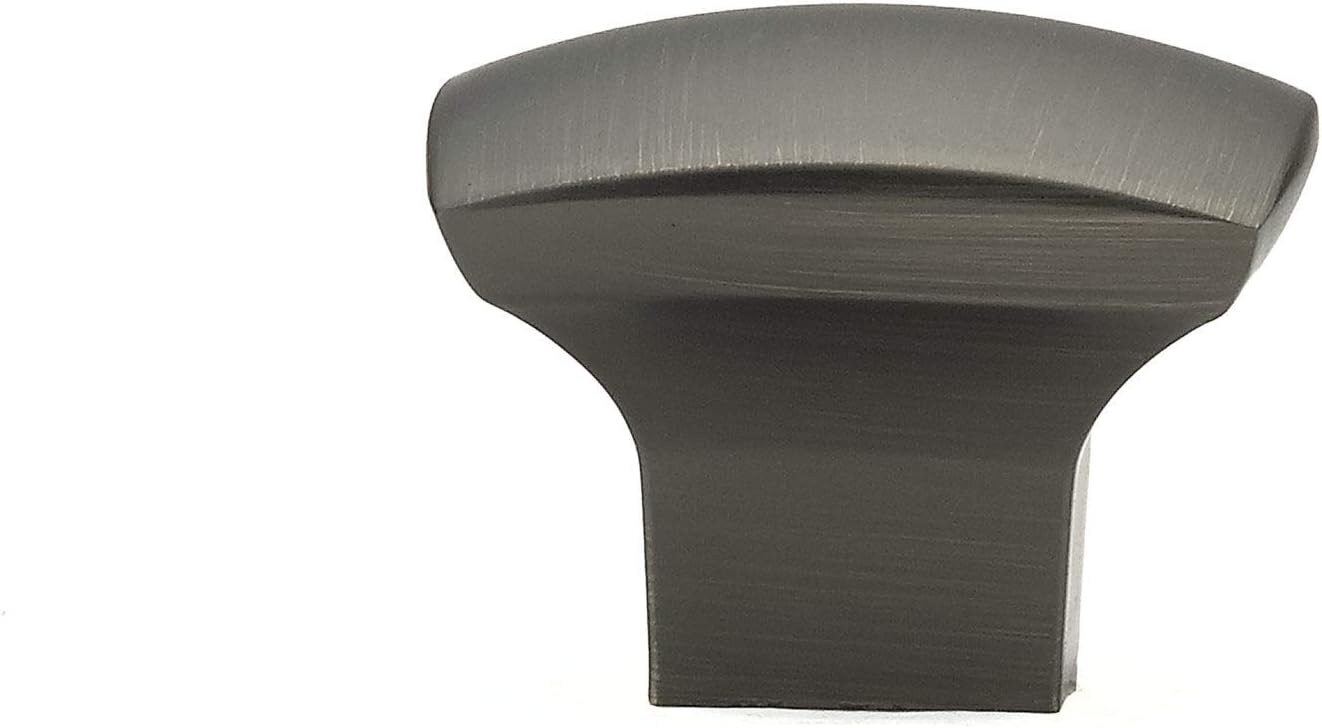 Richelieu Hardware BP814332143 Weston Collection 1 1/4-inch (31 mm) Antique Nickel Modern Square Cabinet and Drawer Knob for Kitchen, Bathroom, and Furniture